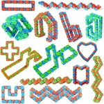Gzzdqgwn 144PCS Random 24 Links Wacky Tracks Snap Click Fidget Toys Finger. Fixed Price $81.23.