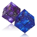 Wuqid Infinitycube Fidget Toy Stress Small (12.7 Mm Height), Blue, Purple. Fixed Price $27.99.