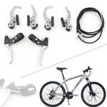 Mountain Bicycle Bike Alloy Brake Levers Caliper Handle Gear Full Set Silver. Fixed Price $39.60.