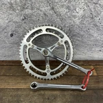 Vintage Campagnolo Gran Sport Crankset 3-ARM Square Taper Steel 1970S. Fixed Price $234.99.