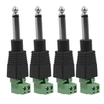 Nextpal Pcs 1/4 Inch Ts Mono Jack, 6.35MM Solderless Screw Terminal Audio.... Fixed Price $9.87.