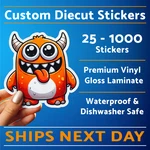Custom Stickers Die Cut Product Labels Business Logo Bulk Decals. Fixed Price $274.95.