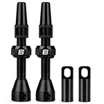 Bwshlf Tubeless Presta Valve Stem 40/44/55/60/65/80/100 Super 44MM, Black. Fixed Price $28.90.