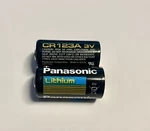 Panasonic Lithium CR123A 3V Battery Pack. Fixed Price $8.99.