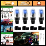 Colorful Led Tire Valve Lights - 4 Pcs Waterproof Wheel Caps For Cars, Tru. Fixed Price $35.99.