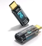 240W Usb Adapter Power Meter Tester (2 Pack) - Wattage, Transparent Black. Fixed Price $18.48.