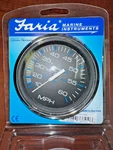 Faria Chesapeake Black Ss 4" Speedometer 60 Mph Mechanical #33704 SE9509B. Fixed Price $64.99.