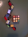 Gaming Rubiks Impossible Cube Puzzle Iridescent Lot Change Color Snake Twist. Fixed Price $16.99.