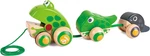 Hape Pull Along Frog Family With Anti-rollover Wheels, Toddler Push And Toy. Fixed Price $50.99.