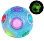 Tanch Glow Dark Magic Rainbow Puzzle Ball Luminous 2.64 Inches, Multicolor. Fixed Price $12.15.