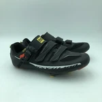 Mavic Ergoride Mens 10 Black Road Bike Cycling Shoes 3 Strap With Cleats. Fixed Price $34.95.