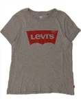 Levi's Womens Graphic T-shirt Top Uk 14 Large Grey Cotton DM17. Fixed Price $25.50.