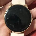 Yamay KW66 Smart Watch Pink Silicone Band Gold Metal Case 41MM Fitness Tracker. Fixed Price $8.00.
