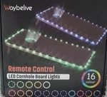 Waybelive Led Cornhole Board Lights - Remote Control 16 Colors. Fixed Price $19.99.