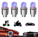 Yuerwover Pack Led Valve Stem Caps Lights For Car Tires Wheel 4--COLORFUL. Fixed Price $14.45.