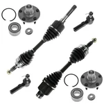 Trq Front Steering,suspension,& Drivetrain Kit Cv Axle Shaft Assembly Tie Rod.... Fixed Price $330.11.