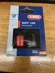 Abus Wheel Lock Nutfix Solid Axle Single M10 Diameter Red. Fixed Price $34.00.