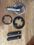 Shimano Ultegra 6800 Crankset With Stages Power Meter 1X 44T 46/36 2X Rings. Fixed Price $175.00.