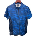 Crivit Women Large Blue Camo Cycling Biking Four Pocket Jersey. Fixed Price $26.76.