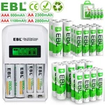 Ebl Aaa Ni-mh Rechargeable Batteries /optional Charger Lot /1100/2300/2800MAH. Fixed Price $24.39.