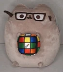 Gund Pusheen Rubik's Cube 9" Plush Cat Stuffie Kitten Gray New With Tags. Fixed Price $23.00.